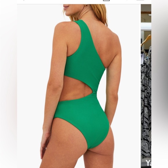 Beach Riot NEW Celine cutout one shoulder one piece swim - Picture 2 of 5